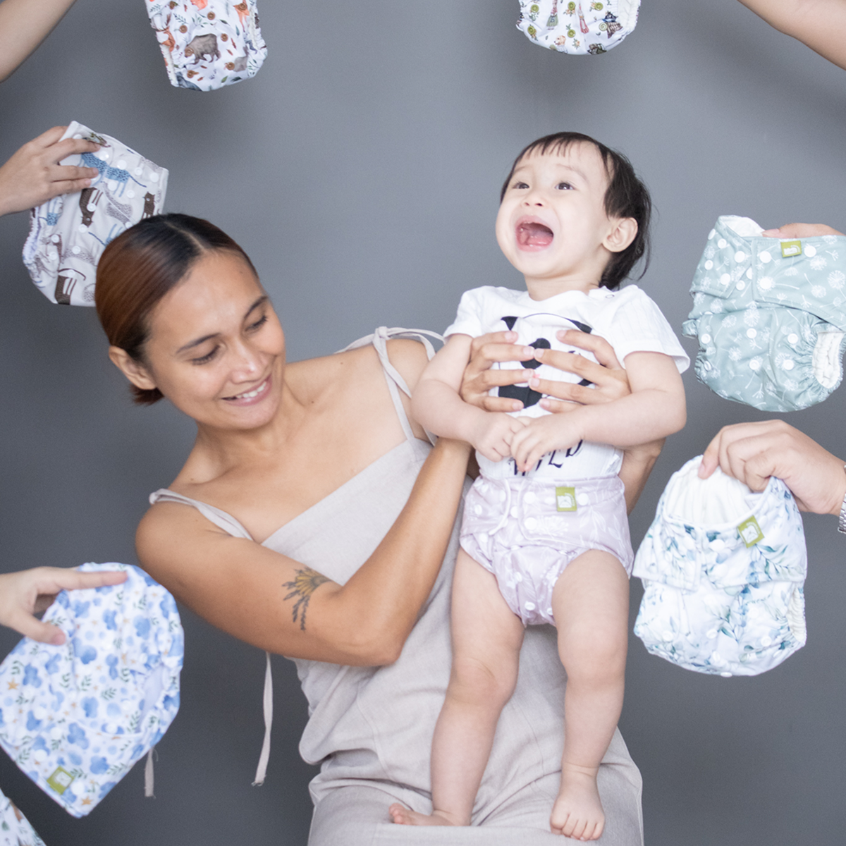 Almond Hush - Meenie & Co 2.0 Cloth Diaper