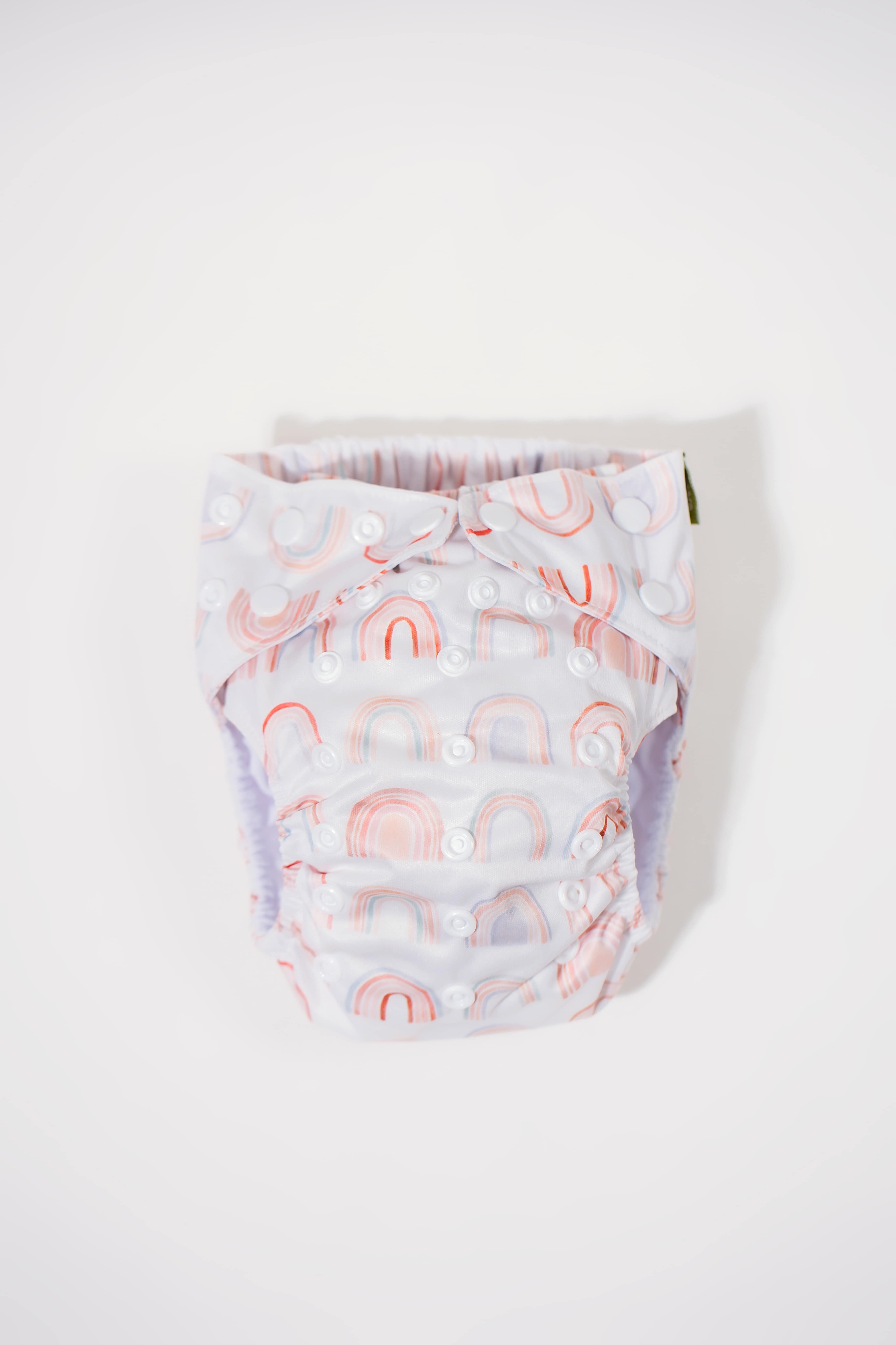 Pastel Rainbows - Meenie & Co 2.0 Cloth Diaper