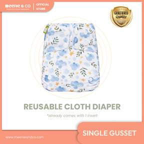 Blue Eden - All In One Reusable Nappy