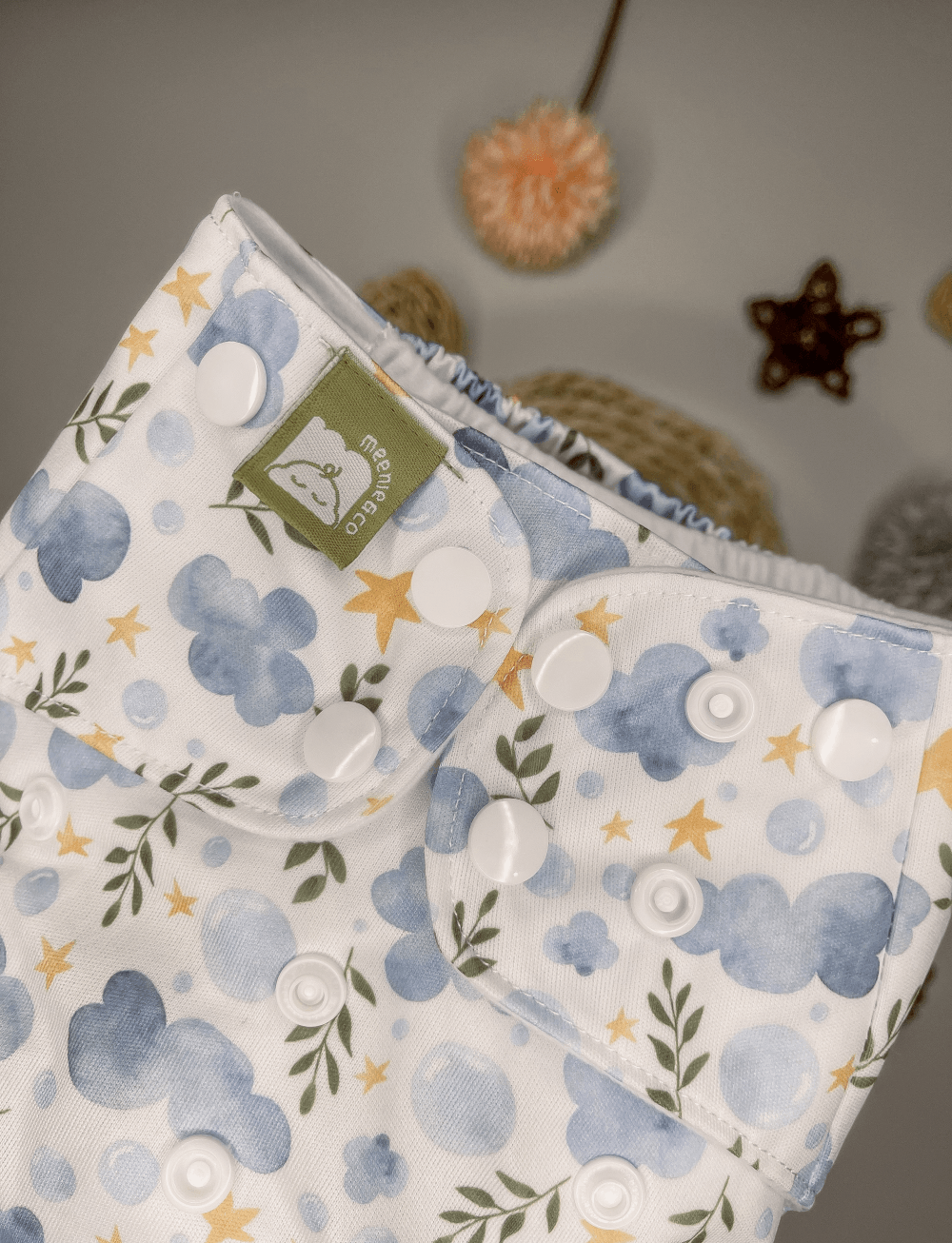 Blue Eden - All In One Reusable Nappy - Meenie & Co.