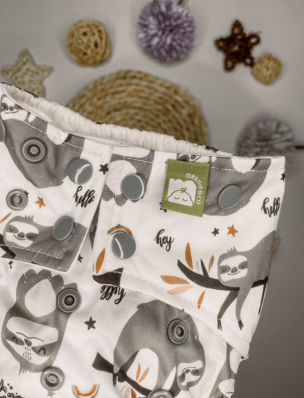 Raccoons - All In One Reusable Nappy - Meenie & Co.