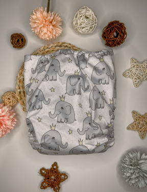 Elliephant Dreams - All In One Reusable Nappy - Meenie & Co.