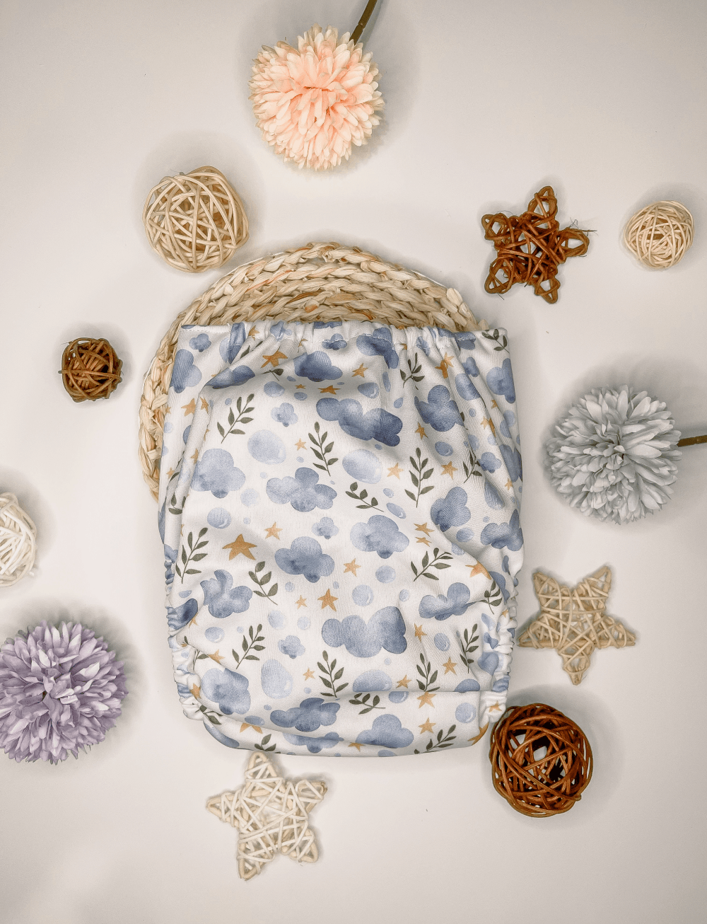 Blue Eden - All In One Reusable Nappy - Meenie & Co.