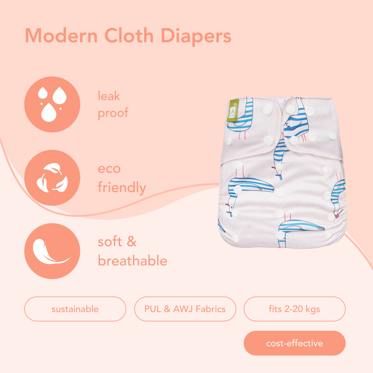 Chickie - All In One Reusable Nappy