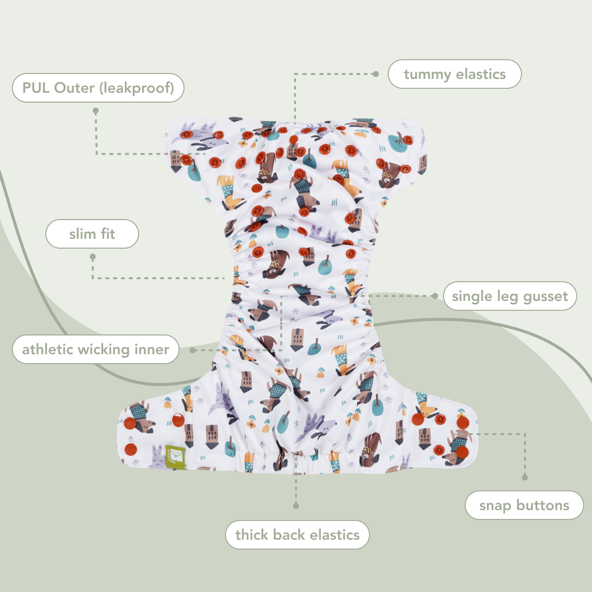 Clemmie - All In One Reusable Nappy