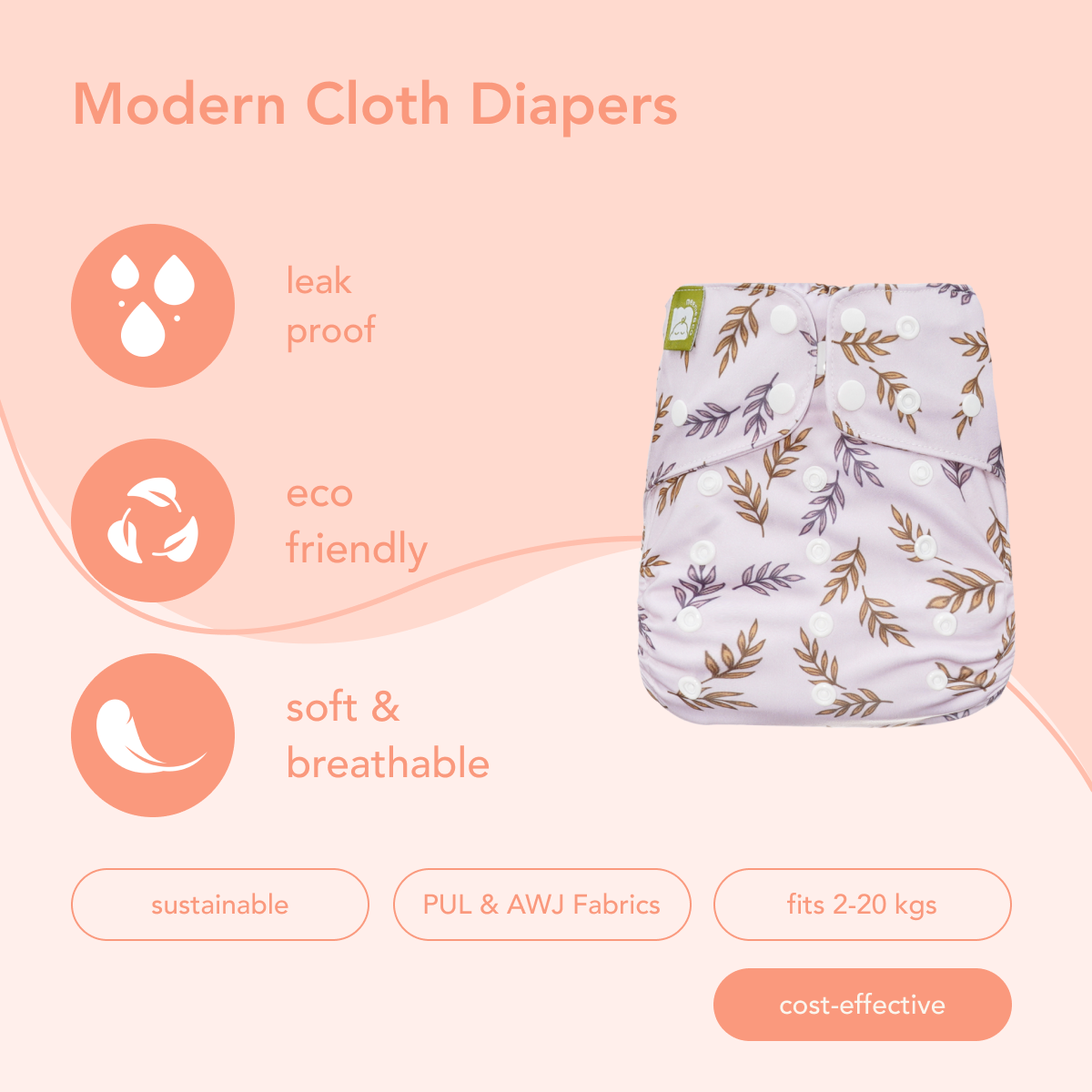 Prima - All In One Reusable Nappy